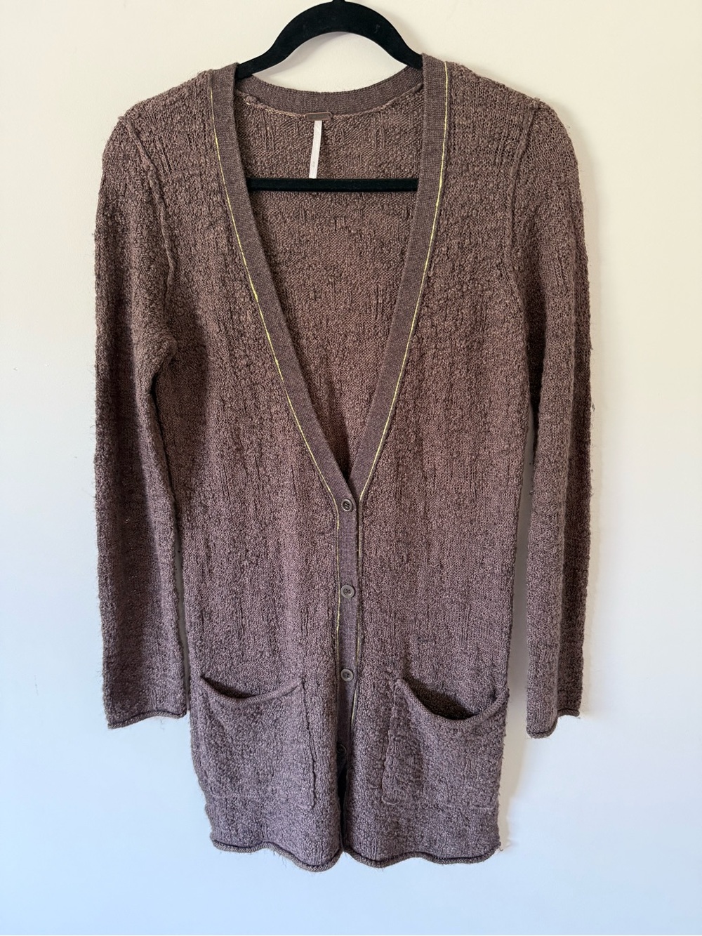314 FREE PEOPLE OVERSIZED TEXTURED CARDIGAN